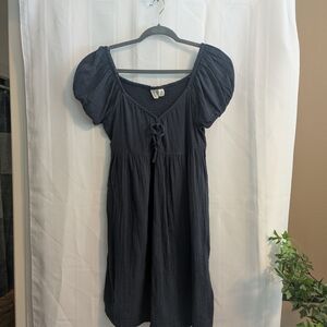 Roxy Charcoal Textured Top